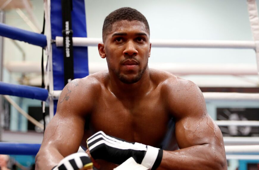Anthony Joshua back in gym after car crash – as Eddie Hearn addresses whether boxer will return to ring