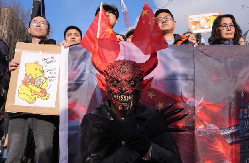 ‘Don’t bow to China’: Protesters march against Chinese ‘mega embassy’ in London