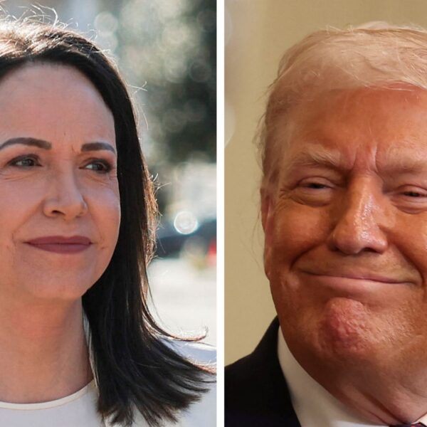 Trump given Nobel Peace Prize by its Venezuelan winner at White House