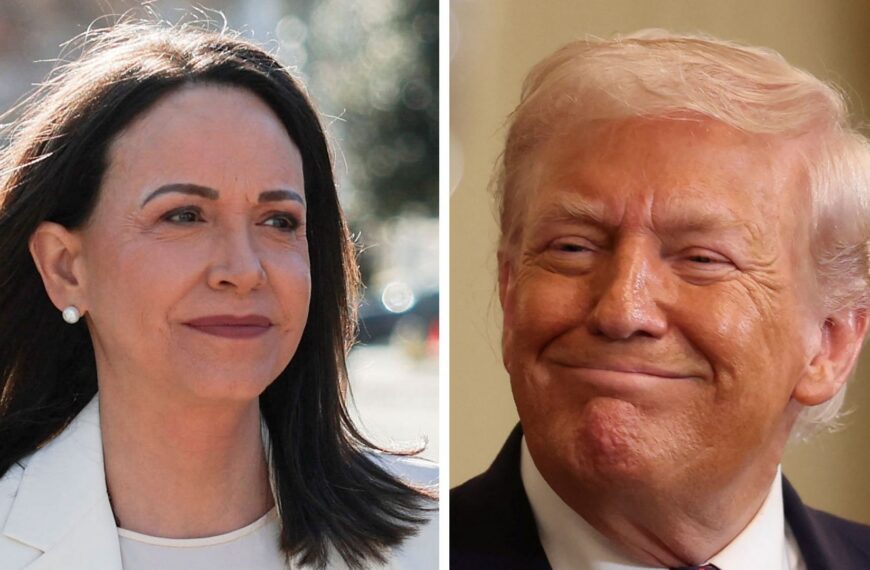 Trump given Nobel Peace Prize by its Venezuelan winner at White House