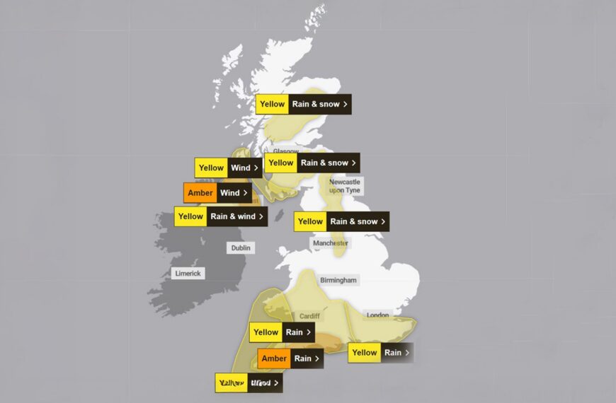 Storm Chandra forecast to bring snow, strong winds and heavy rain to UK