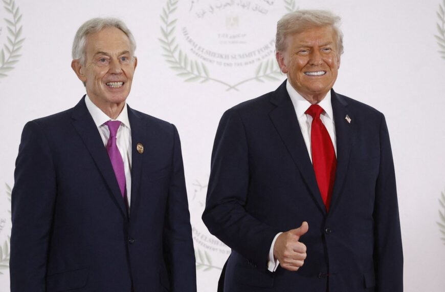 Tony Blair to oversee Gaza’s future as part of Trump’s ‘greatest and most prestigious’ Board of Peace