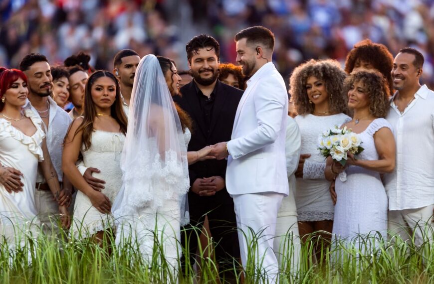 Wedding ceremony during Bad Bunny’s Super Bowl half-time show was genuine