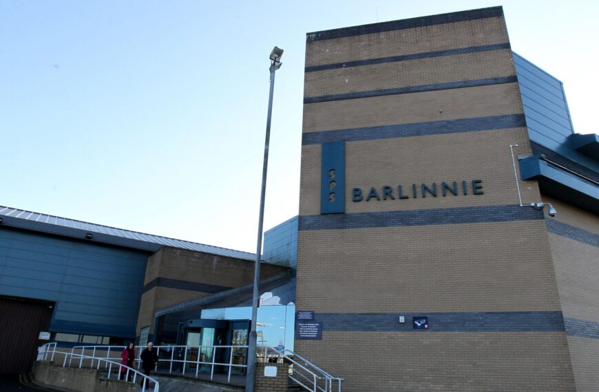 Prison guard charged over ‘relationship with inmate’ at HMP Barlinnie