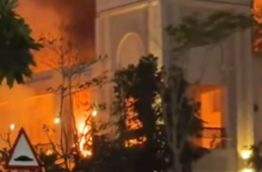 Big blasts heard over Dubai as people run for cover from Iranian missiles