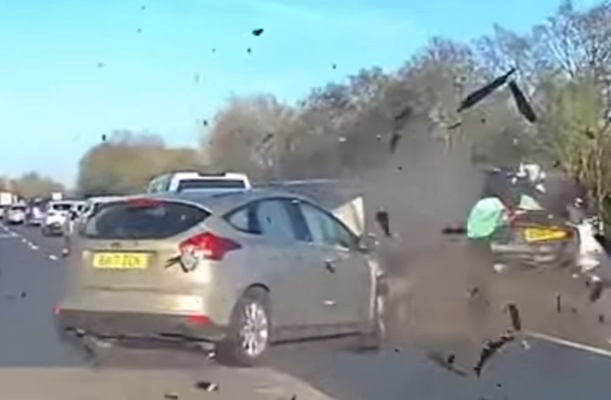 Driver who crashed while gambling on mobile is jailed after pregnant woman suffered premature birth