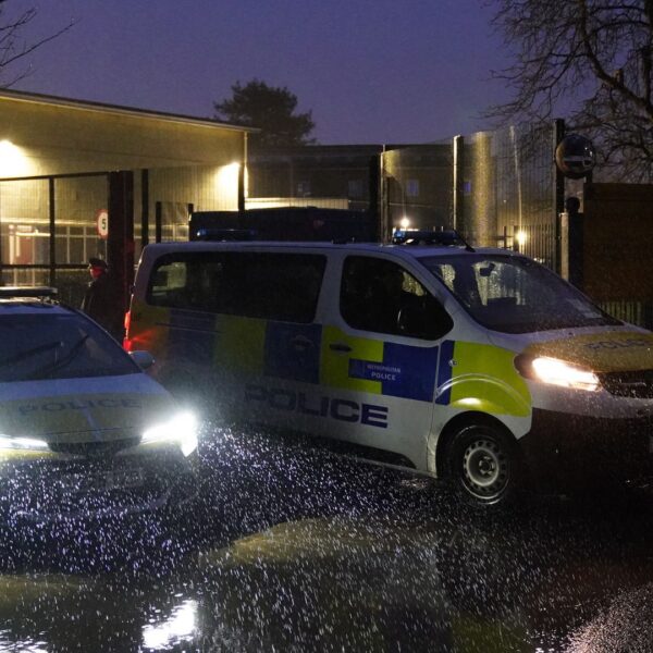 Boy, 13, arrested on suspicion of attempted murder after double stabbing at school
