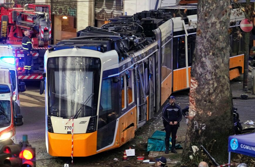 Tram derailment leaves two dead and dozens injured