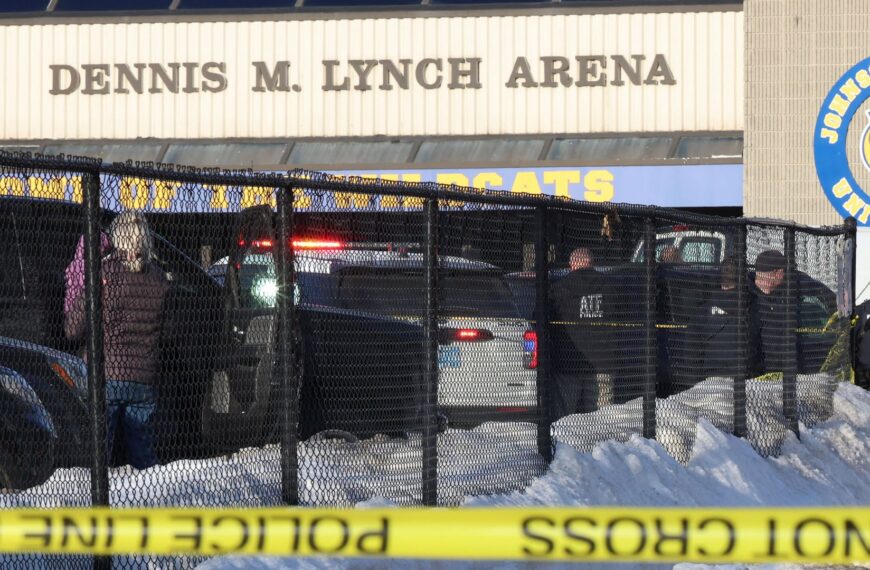 Victims in ice rink shooting are attacker’s ex-wife and son