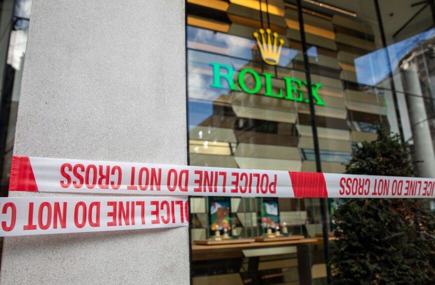 Three charged following armed robbery of Rolex shop in London – as police hunt three others