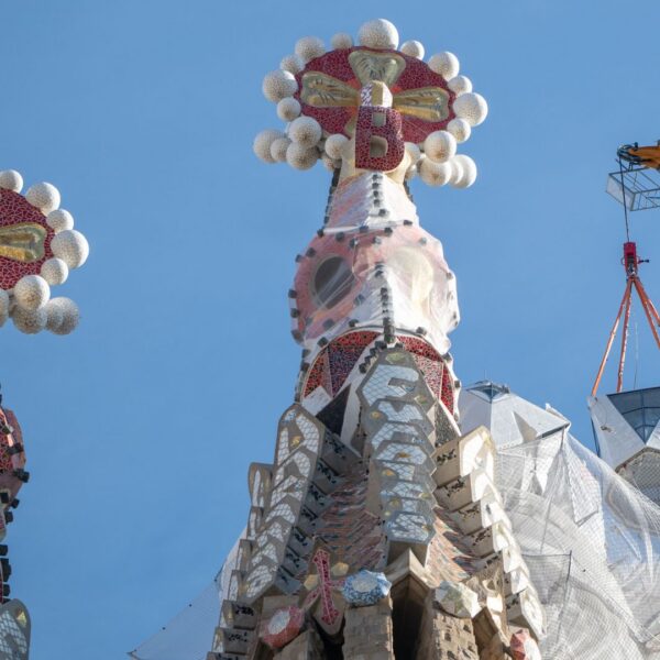Barcelona’s Sagrada Familia reaches maximum height as cross is placed on Tower of Jesus Christ