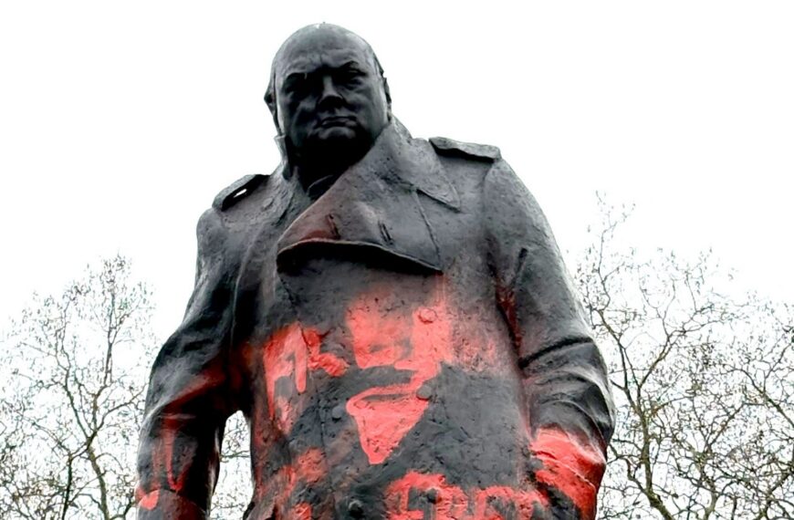 Man charged over graffiti on Sir Winston Churchill statue in Parliament Square