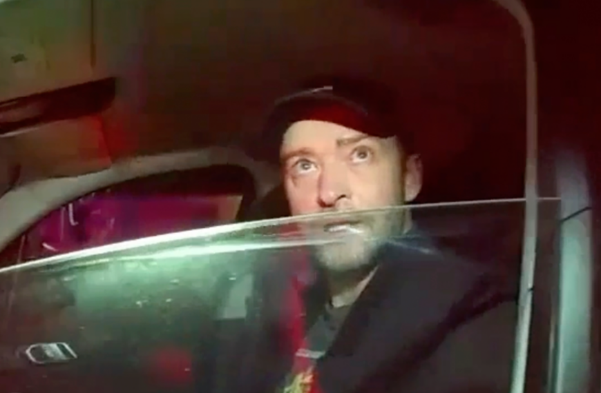 Justin Timberlake drink driving arrest footage released
