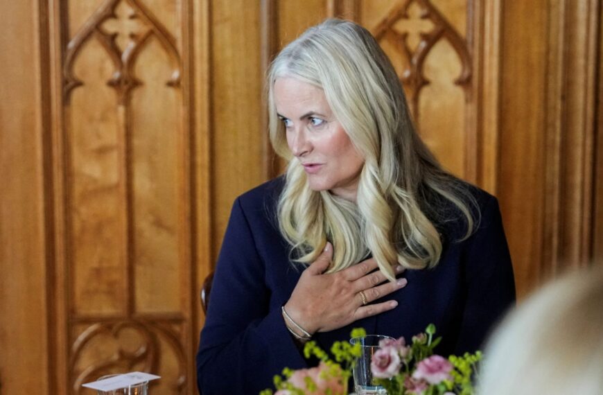 Norway’s crown princess tearful as she speaks out on friendship with Jeffrey Epstein