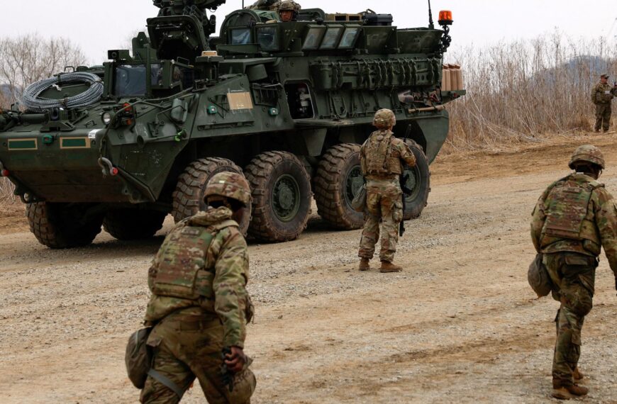 North Korea fires missiles in response to US military exercise