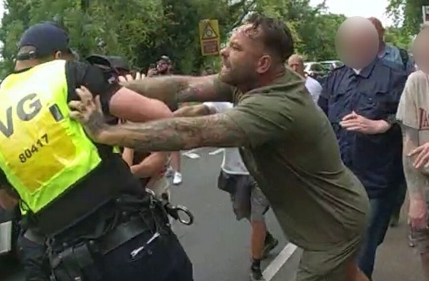 ‘Violent mob’ at asylum hotel protest turned Epping into ‘scene of chaos’, court told