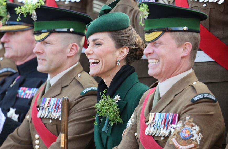 Princess of Wales celebrates St Patrick’s Day with Irish Guards