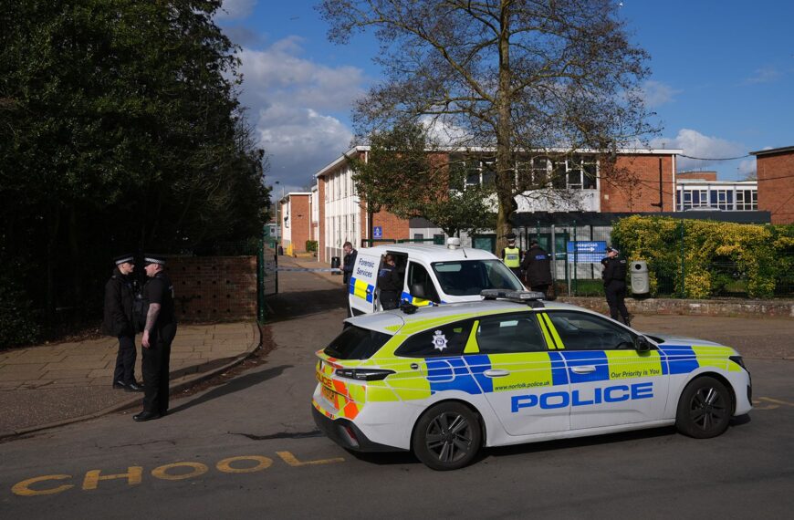 Boy, 15, charged with attempted murder after Norfolk school stabbing