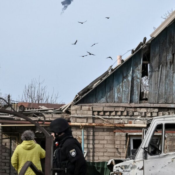 Russian drones kill at least two in Ukraine and cut power to most of a region