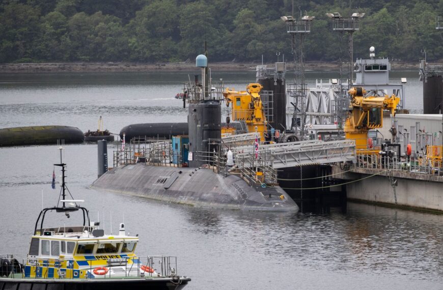 Man and woman arrested after trying to get into Faslane naval base